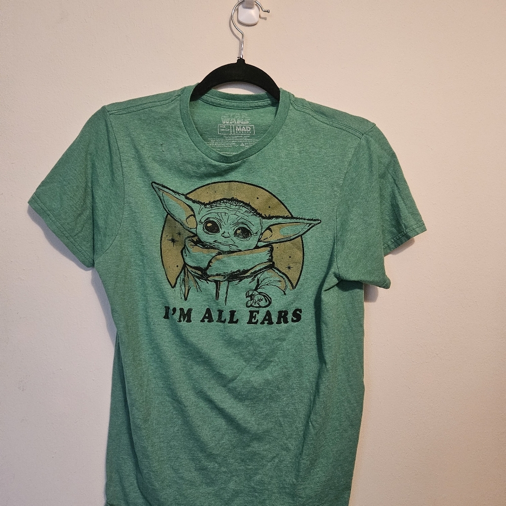Green Graphic T-Shirt with Character Print